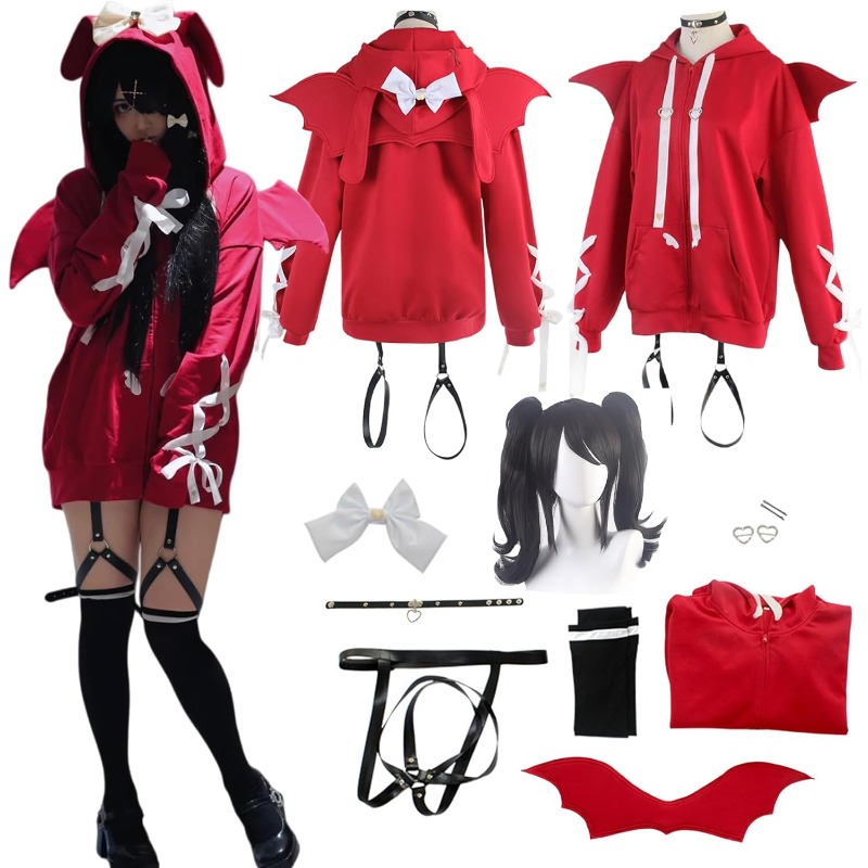 Women'S Red Accessories - لعبة Rain Ame زي مرساة للفتيات،