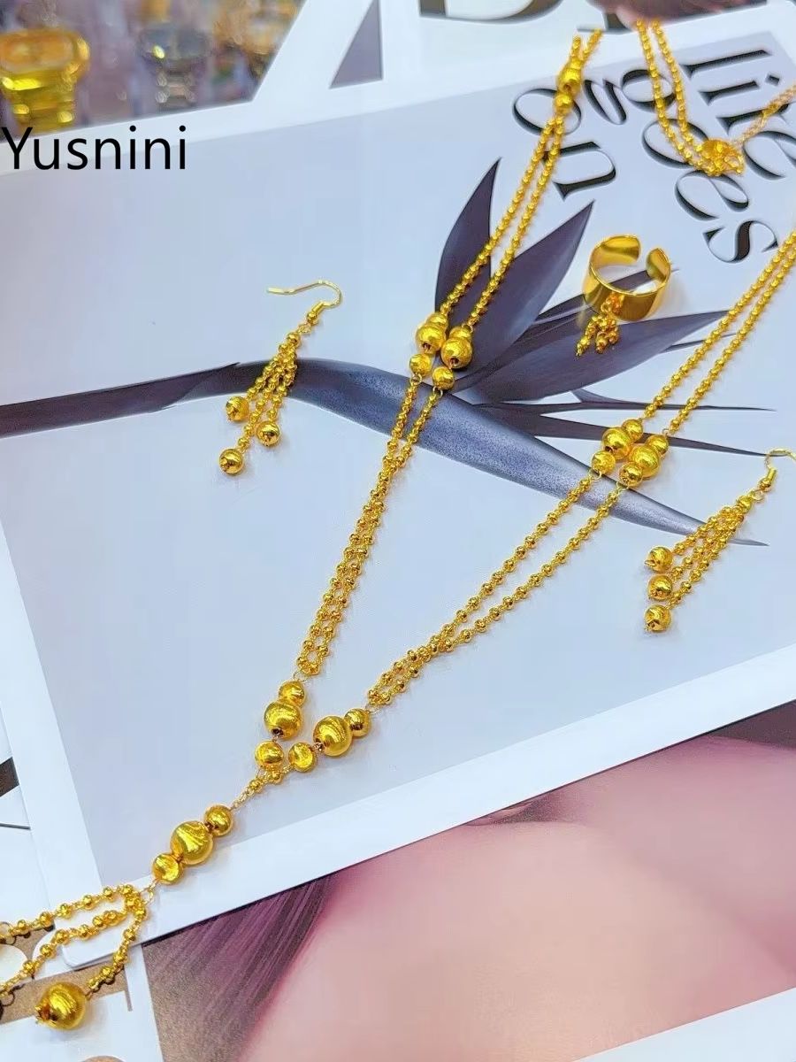 طقم مجوهرات رومانسي فاخر وعصري - مراجعة Women Accessories Dubai وسعره