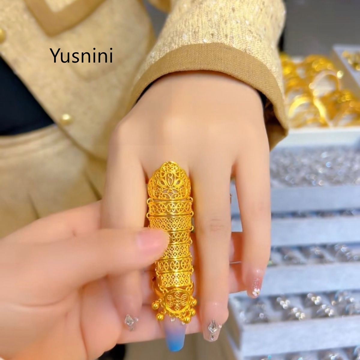 خاتم نسائي جديد رائج على الطرا - مراجعة Women Accessories Dubai وسعره