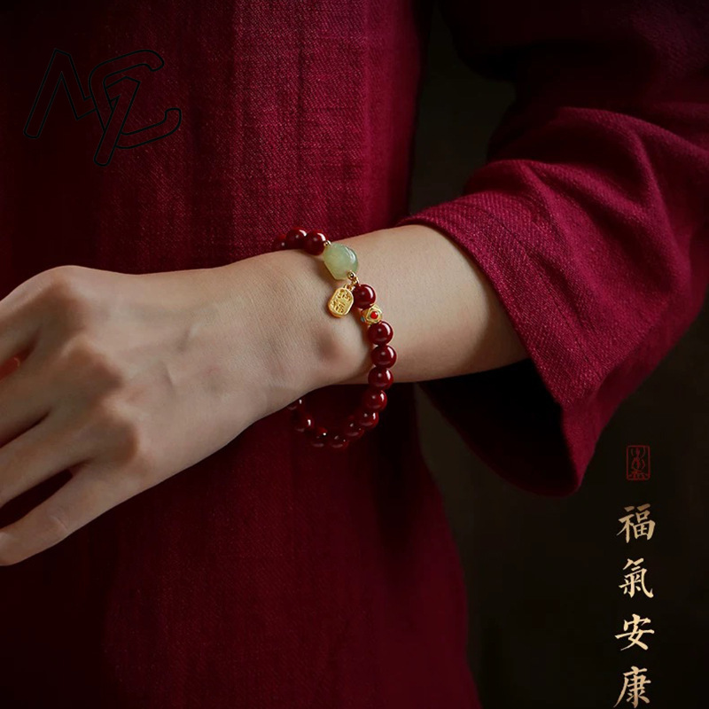 سوار خرز من الزنجفر الأحمر الط - مراجعة Women'S Red Accessories وسعره