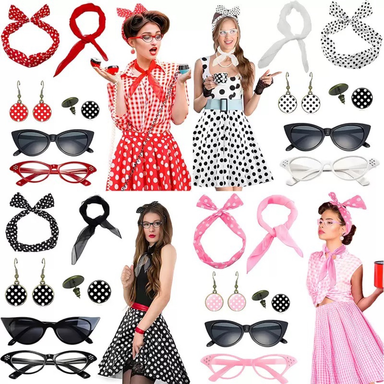 زي نسائي للحفلات بأسلوب الهيبي - مراجعة Women'S Accessories In The 1950S وسعره
