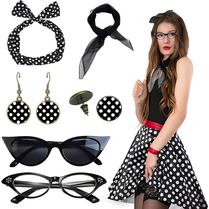 مجموعة إكسسوارات حفلات الكرنفا - مراجعة Women'S Accessories In The 1950S وسعره