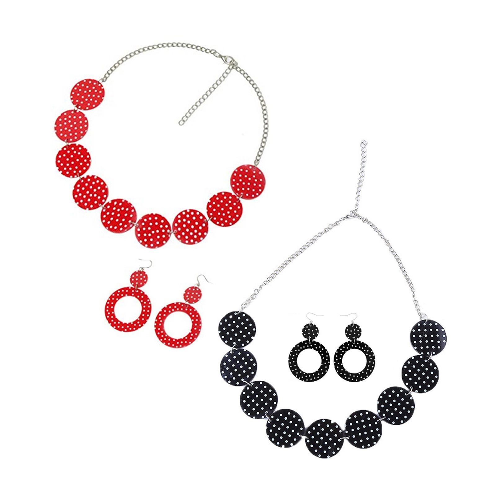 طقم أقراط وقلادة بتصميم من خمس - مراجعة Women'S Accessories In The 1950S وسعره
